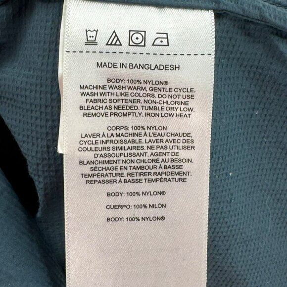 Filson Blue Nylon Long Sleeve Button-Up Shirt XS Mens Lightweight & Durable - Picture 7 of 7